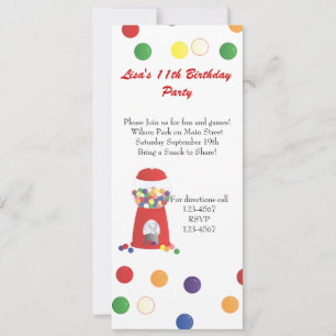 Invitation Machine à gumball