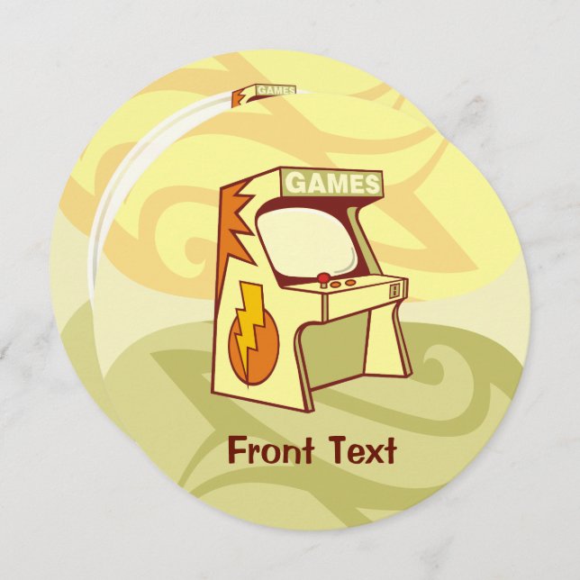 Invitation Machine d'arcade (Devant / Derrière)