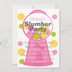 Invitation Machine de gumball amusante