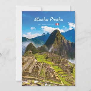 Invitation Machu Picchu, Pérou - Ruines de la citadelle inca