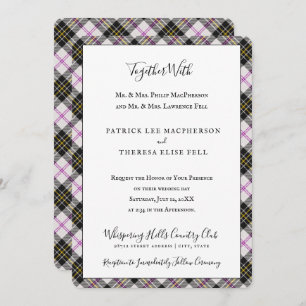 Invitation MacPherson Clan Tartan Scottish Plaid