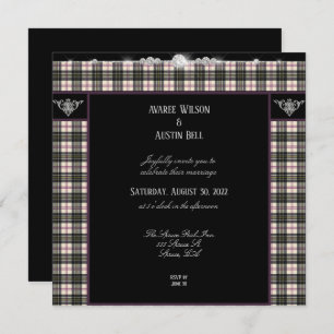Invitation MacPherson Tartan Plaid Mariage