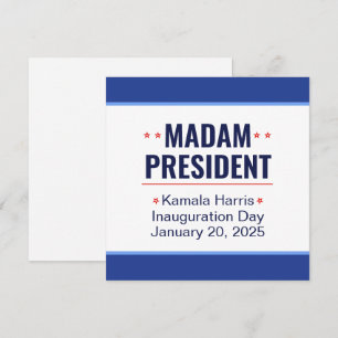 Invitation Madame la Présidente Kamala Harris Inauguration