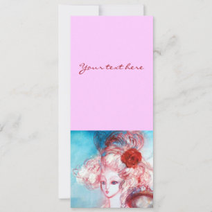 Invitation MADAME POMPADOUR , Costume de fête élégant doré