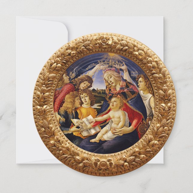 Invitation Madone du Magnificat de Sandro Botticelli (Devant)