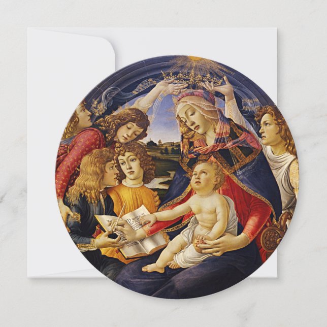 Invitation Madone du Magnificat de Sandro Botticelli (Devant)