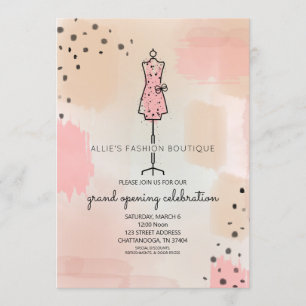 Invitation Magasin Ouverture de la grande robe d'ouverture Pi
