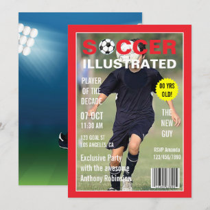 Invitation Magazine Celebrity Soccer Anniversaire Photo