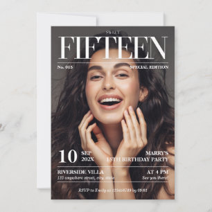 Invitation Magazine Editorial Journal Sweet 15 Photo