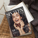 Invitation Magazine Editorial Journal Sweet 16 Photo<br><div class="desc">Voici l'ultime invitation Sweet 16 qui ressemble à un magazine ! Notre invitation à la revue "Sweet sixteen" est la meilleure façon de célébrer cet événement marquant avec style. Avec une photo étonnante de la personne d'anniversaire sur la couverture, cette invitation fera certainement une impression durable sur tous vos invités....</div>