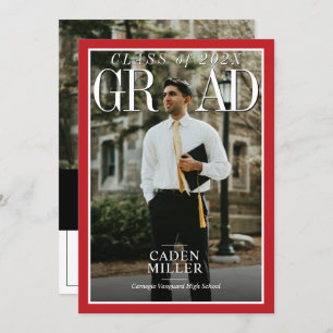 Invitation Magazine Journal Envoi d'un diplôme supérieur