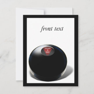 Invitation Magic 8 Ball dit, "Outlook est bon !"