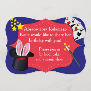 Invitation Magic Birthday Party