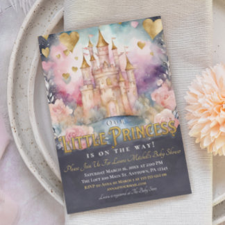 Invitation Magic Fairytale Princess Baby shower Sprinkle