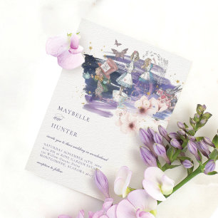 Invitation Magic Fairytale Storybook Mariage au pays des merv