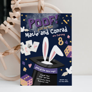 Invitation Magic Party   Invitation conjointe à l'