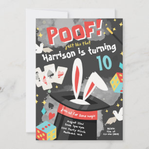 Invitation Magic Party   Invitation magique d'anni