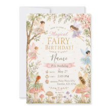 Magical Fée Floral Jardin Pixie Filles Anniversair