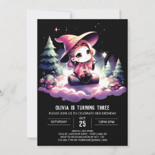 Invitation Magicien moderne adorable Anniversaire