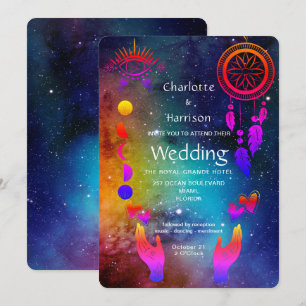 Invitation Magie Wiccan Mariage inhabituel