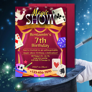 Invitation magique à la fête d'anniversaire pour l