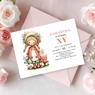 Invitation Magique Anniversaire Fée Mignonne aux J