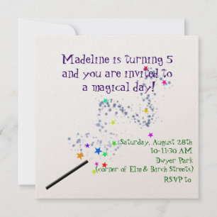 Invitation magique d'anniversaire 2