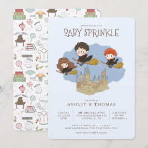 Invitation Magique Harry Potter et Hogwarts Baby Sprinking