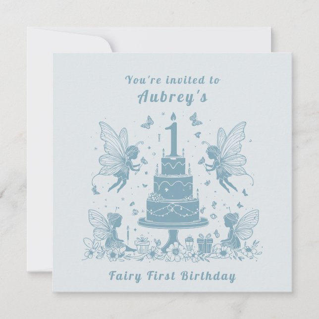 Invitation Magique Milestone : Le premier anniversaire d'une  (Devant)