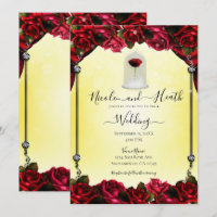 Magique Rouge Rose Blanc or argent Mariage jaune
