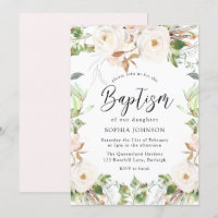 Magique White Winter Wonderland Blush Baptism