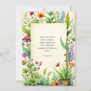 Invitation Magnétique 1 Corinthiens 13:13 Bible chrétienne Verse