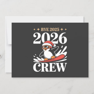 Invitation Magnétique Adieu Drôle 2025 2026 Équipe Nouvel An Amis Groupe