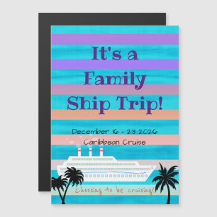 Invitation Magnétique Aimant de porte de cabine violet et orange