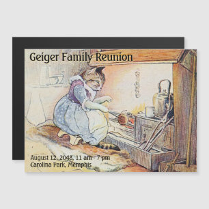 Invitation Magnétique Aimant de rappel pour réunion de famille