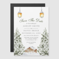 Aimant de sauvegarde de date de cabine d'hiver | N