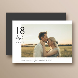 Invitation Magnétique Aimant élégant moderne de photo de mariage pour an