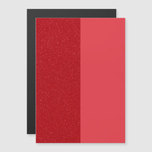 Invitation Magnétique Aimant Pailleté Rouge Tomate Coupée – Personnalisa