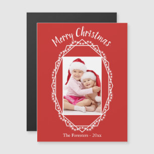 Invitation Magnétique Aimant photo Géométrique Fête