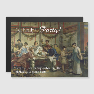 Invitation Magnétique Ancien dîner romain Fête de fête Sauvez la date