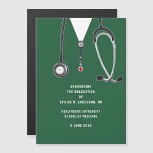 Invitation Magnétique Annonce de remise de diplômes de l'école de médeci