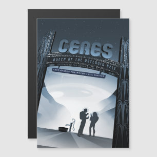 Invitation Magnétique Annonce Voyage Sci-Fi, Planète naine Ceres