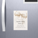 Invitation Magnétique Arc beige élégant Sweet 16 luxe<br><div class="desc">Un arrière - plan beige doux,  crème,  décoré d'un grand arc. Personnalisez et ajoutez un nom et des détails du parti.</div>