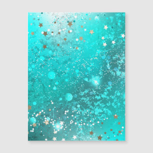 Invitation Magnétique Arrière - plan à huile Turquoise de la menthe