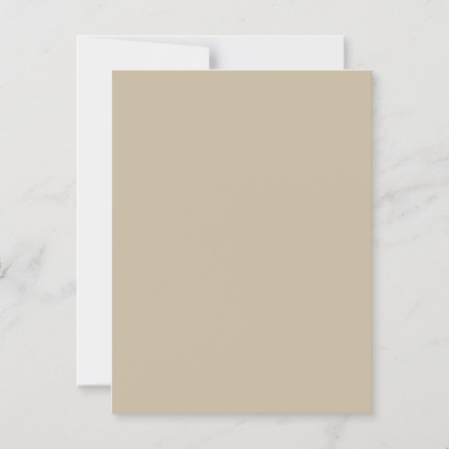 Invitation Magnétique Arrière - plan beige clair doux - Design Mariage (Recto)