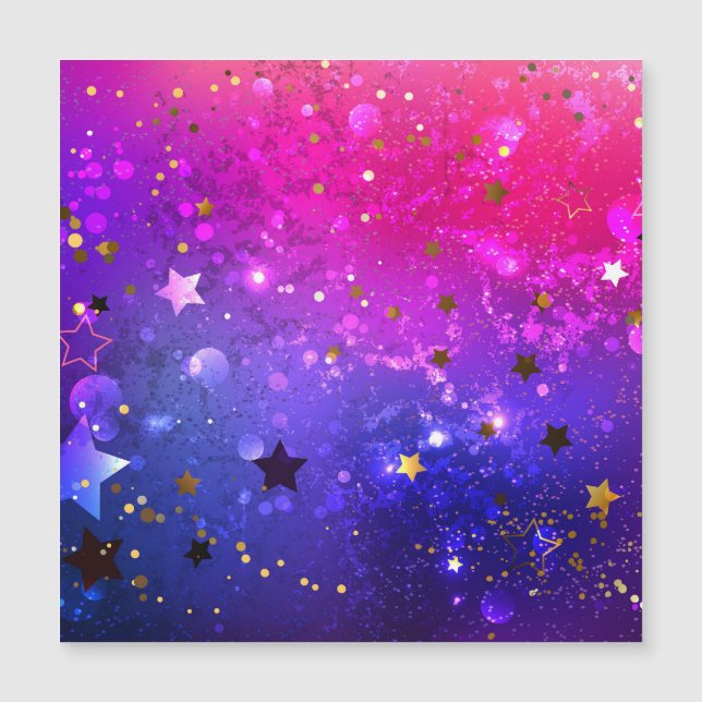 Invitation Magnétique Arrière - plan rose brillant (Devant)