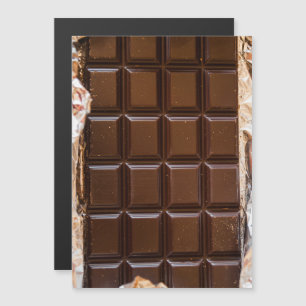 Invitation Magnétique Barre à bonbons au chocolat
