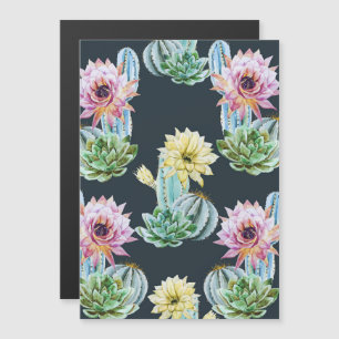 Invitation Magnétique Beau Motif Cactus