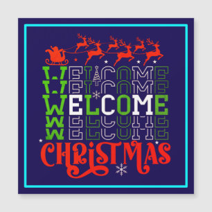 Invitation Magnétique Bienvenue Noël-84767
