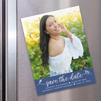 Bleu Graduation Photo Enregistrer Date Script Coeu